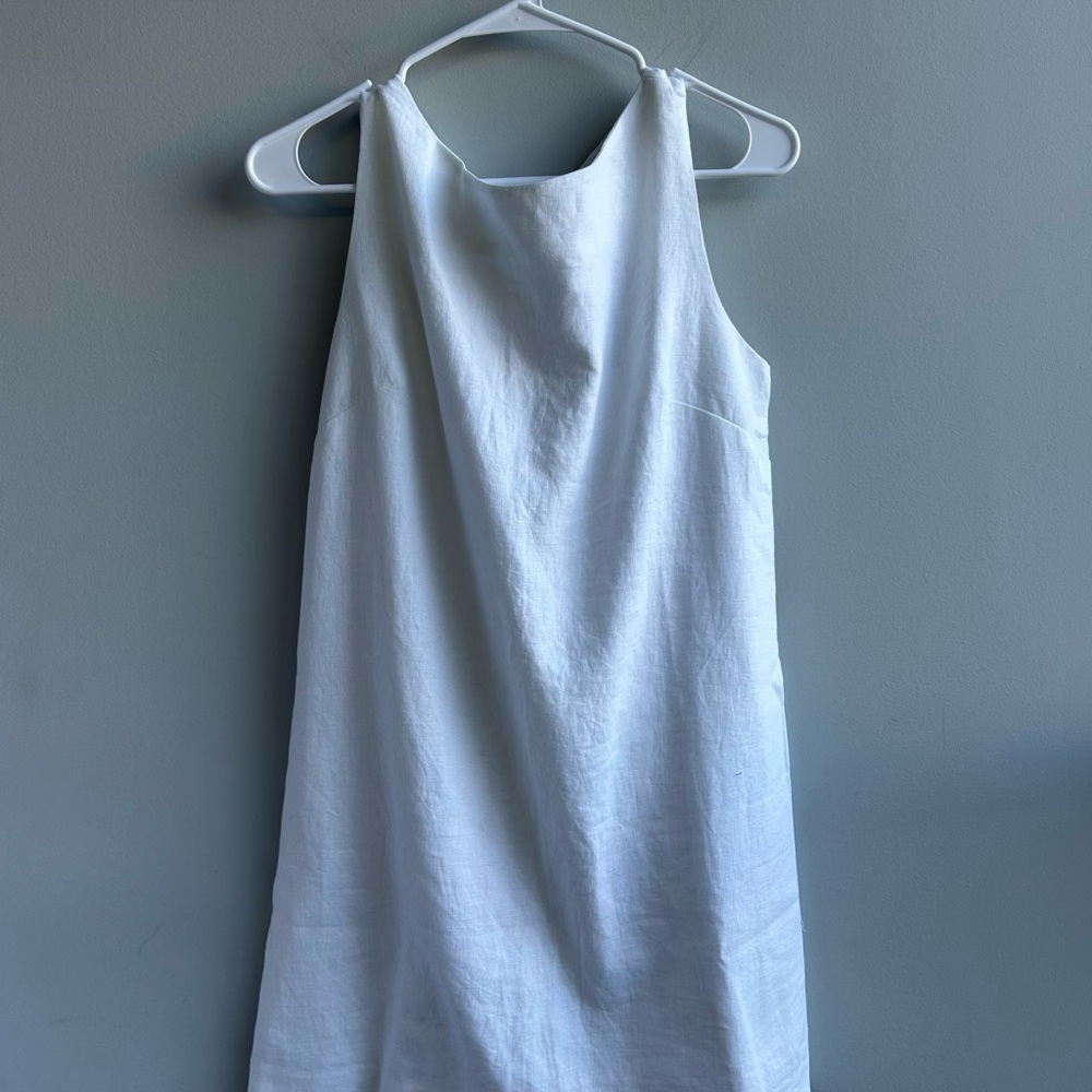 NWT Scalloped-trim Mini Shift Dress